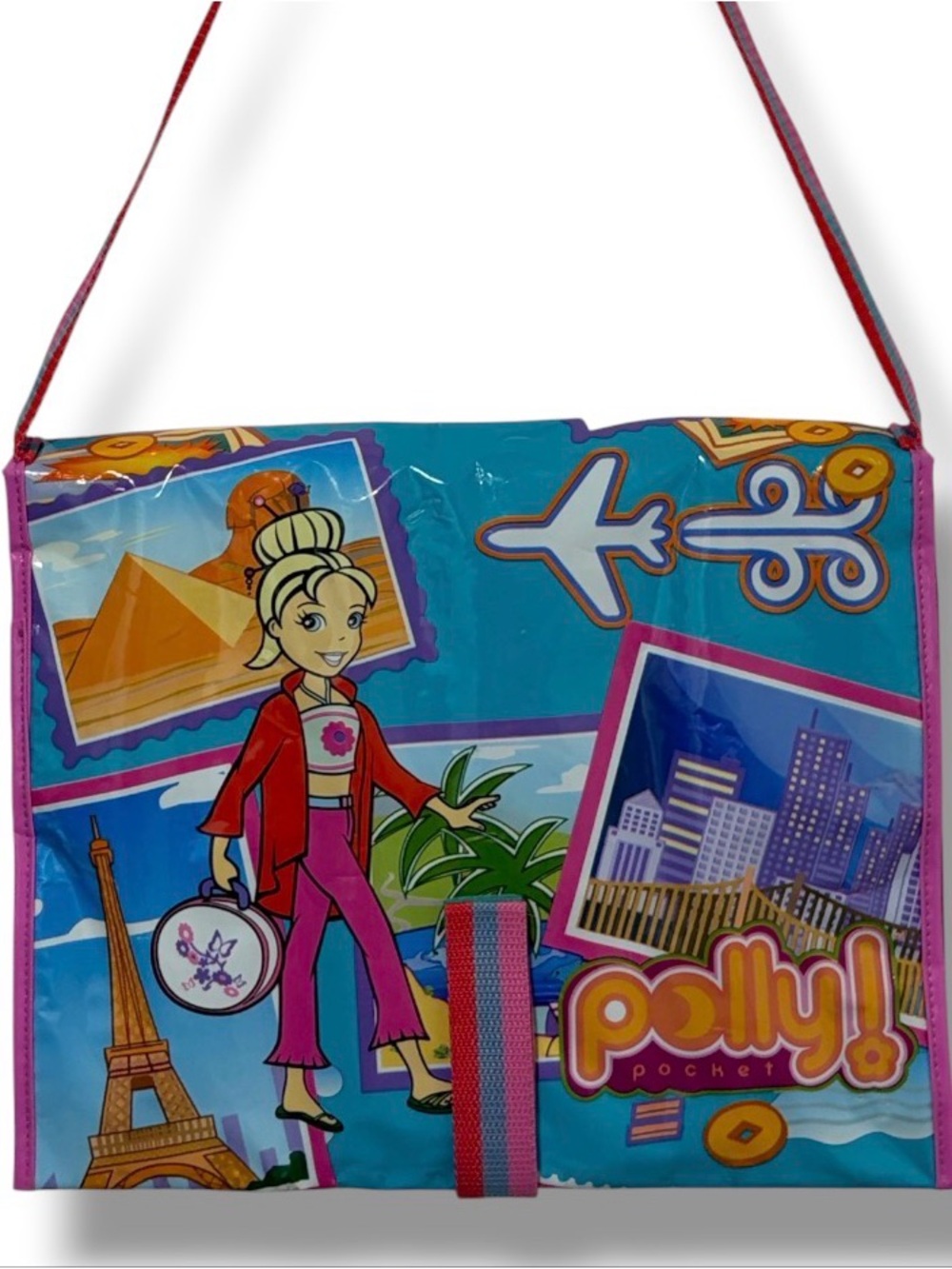 Polly Pocket Vintage Mini Doll Travel Organizer Bag Hip Trip Multi Pocket Holder
